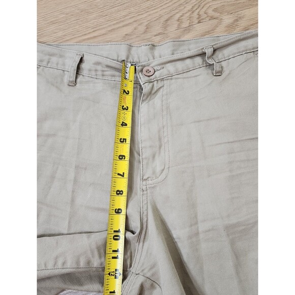 Ohio State Buckeyes Shorts Mens 38 Beige Khaki Cargo OSU Patch Embroidery Team - Picture 3 of 10